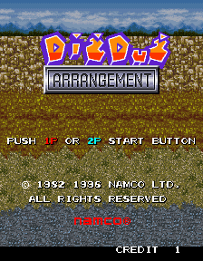 dig dug arrangement online