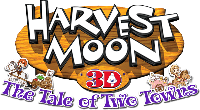 File:Harvest Moon 3D The Tale of Two Towns logo.png