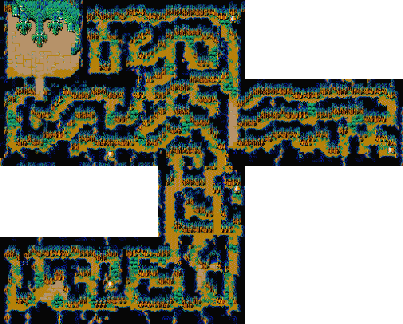 Hydlide 3 map Memorial Cave.png