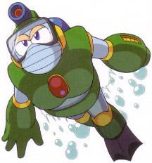 File:Mega Man 2 artwork Bubble Man.jpg
