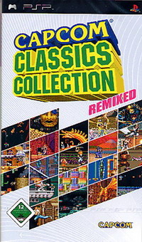 Box artwork for Capcom Classics Collection Remixed.