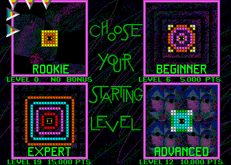 Off the Wall (1991) level selection screen.png