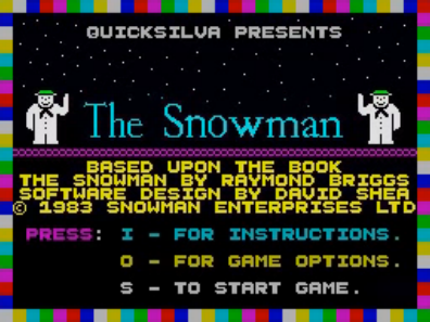 The Snowman start screen.png