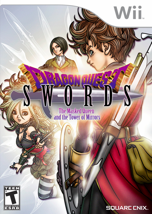 Box artwork for Dragon Quest Swords: The Masked Queen and the Tower of Mirrors.