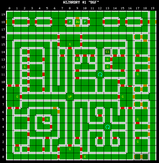 Wizardry 1 Floor 6 map.png