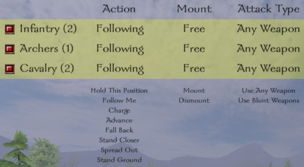 mount and blade commands