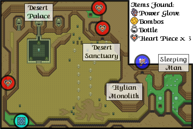 Light World - The Desert Palace - The Legend of Zelda: A Link to