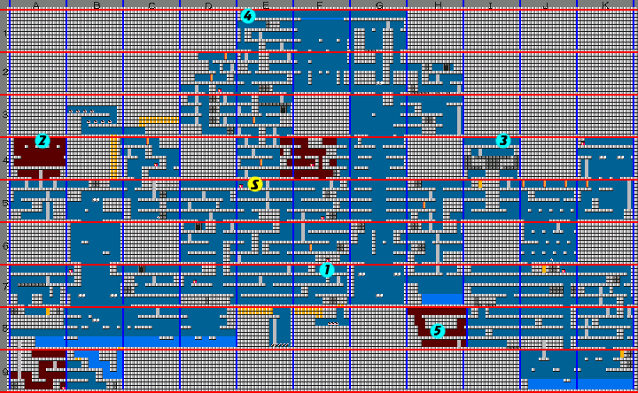 Majou Densetsu II Castle walkthrough map.png