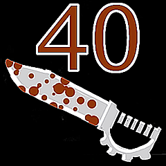 CoD World at War 40 Knives achievement.png