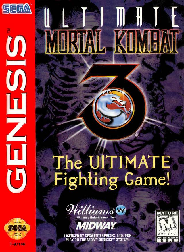 File:Ultimate Mortal Kombat 3 Sega Genesis boxart.jpg — StrategyWiki ...