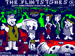 File:The Flintstones (1988) title screen (Amstrad CPC).png