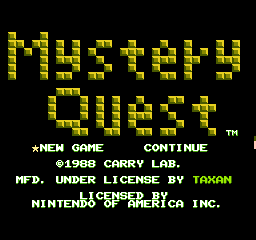 Mystery Quest NES title.png