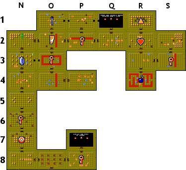 The Legend of Zelda/Underworld/Quest 1/Dungeon 6 — StrategyWiki  Strategy guide and game 