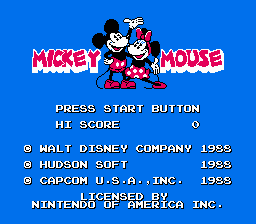 File:Mickey Mousecapade NES title.png
