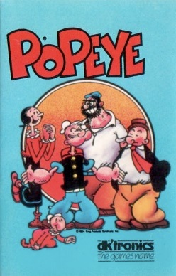 Box artwork for Popeye (1985).