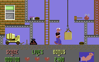 File:Popeye 2 gameplay (Commodore 64).png