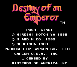 File:Destiny of an Emperor NES title.png