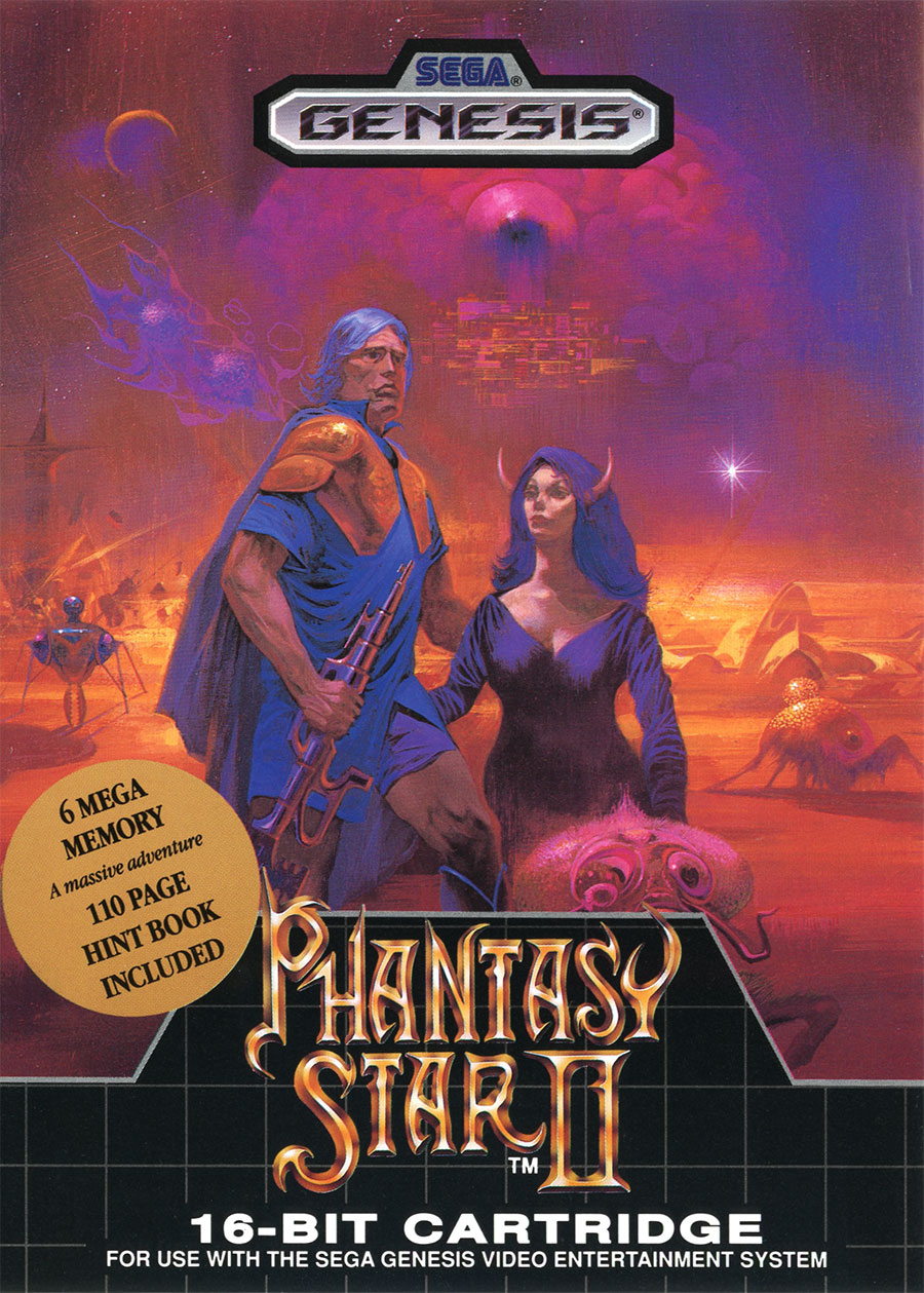 Box artwork for Phantasy Star II.