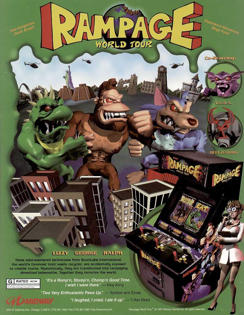 rampage world tour platforms