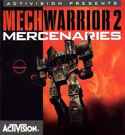 Box artwork for MechWarrior 2: Mercenaries.