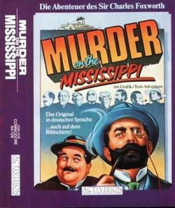 Box artwork for Murder on the Mississippi.