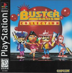 Box artwork for Buster Bros. Collection.