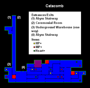 Castlevania CotM map-Catacomb.png