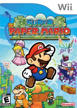 Box artwork for Super Paper Mario.