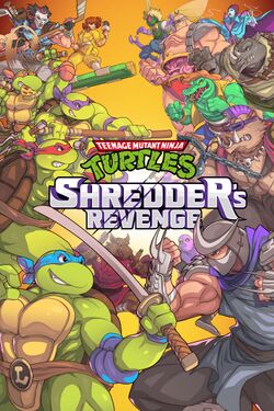 Box artwork for Teenage Mutant Ninja Turtles: Shredder's Revenge.