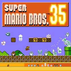 Box artwork for Super Mario Bros. 35.
