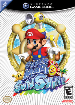 Box artwork for Super Mario Sunshine.