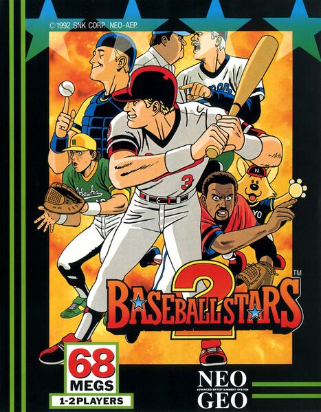 Baseball Stars 2 Neo-geo Aes Japan (Complete - Manual Damage