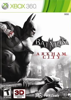 Box artwork for Batman: Arkham City.