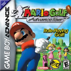 Box artwork for Mario Golf: Advance Tour.