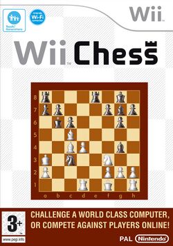 Box artwork for Wii Chess.
