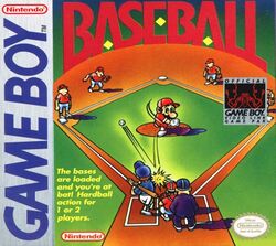 Box artwork for Baseball (Game Boy).