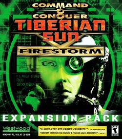 Box artwork for Command & Conquer: Tiberian Sun: Firestorm.