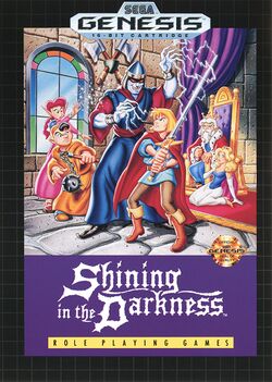 Box artwork for Shining in the Darkness.
