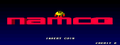 Namco logo, ft. Pac-Man.