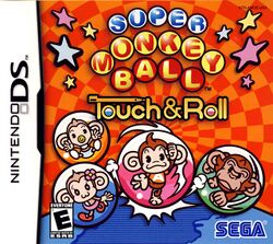 Box artwork for Super Monkey Ball Touch & Roll.