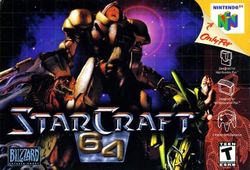Box artwork for StarCraft 64.