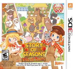 Box artwork for Story of Seasons: Trio of Towns.