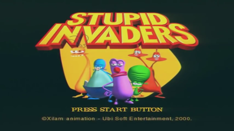 Stupid Invaders title screen (Dreamcast).png