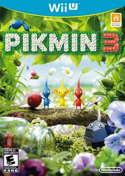 Box artwork for Pikmin 3.