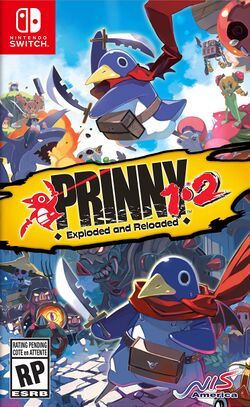 Box artwork for Prinny 1-2: Exploded and Reloaded.