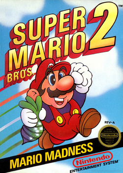 Box artwork for Super Mario Bros. 2.
