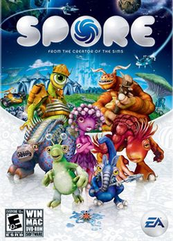 Box artwork for Spore.