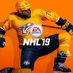 Box artwork for NHL 19.