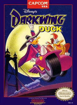 Box artwork for Darkwing Duck.