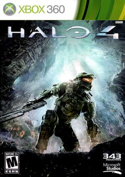 Box artwork for Halo 4.